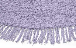 Ronde vloerkleden - Alba Natural Cotton Shaggy (paars)