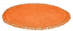 Ronde vloerkleden - Alba Natural Cotton Shaggy (oranje)