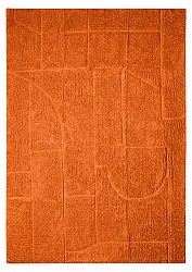 Hoogpolig vloerkleed - Cremona Natural Cotton Shaggy (oranje)