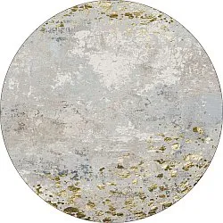 Rond vloerkleed - Maude (grijs/goud)