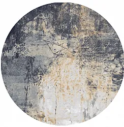 Rond vloerkleed - Melazzo (grijs/multi)