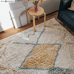 Hoogpolig vloerkleed - Merzouga (geel)