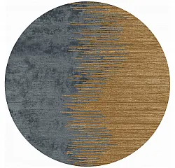 Rond vloerkleed - Mileto (grijs/goud)