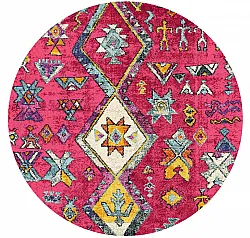 Rond vloerkleed - Misare (roze/multi)