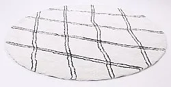 Ronde vloerkleden - Morocco (zwart/wit)