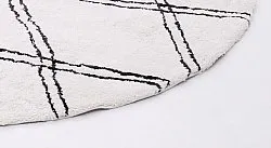 Ronde vloerkleden - Morocco (zwart/wit)
