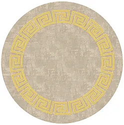 Rond vloerkleed - Myra (beige/geel)