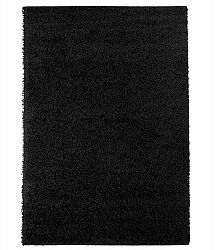Trim hoogpolig vloerkleed zwart tapijt rond 60x120 cm 80x 150 cm 140x200 cm 160x230 cm 200x300 cm