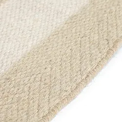 Onregelmatig wollen tapijt - Kystaro (crème/beige)