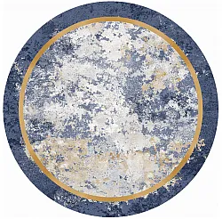Rond vloerkleed - Peri (blauw/multi)