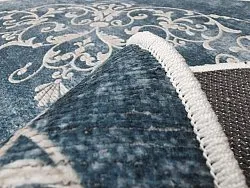 Rond vloerkleed - Santi (blauw/beige)