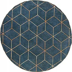Rond vloerkleed - Remy (blauw)