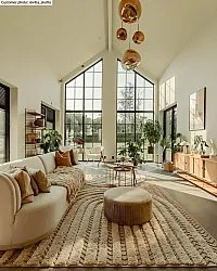 Hoogpolig vloerkleed - Ronda (beige)
