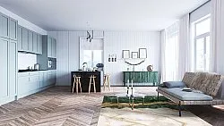 Wilton - Padova (groen/wit/goud)