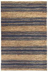 Jute-vloerkleed - Kayes (jute/blauw)