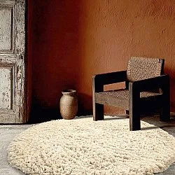 Rond vloerkleed - Aliste Wool Shaggy (alabaster gleam)