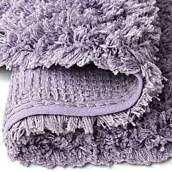 Rond vloerkleed - Combarro Solid Cotton Shaggy (licht paars)