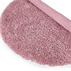 Rond vloerkleed - Combarro Solid Cotton Shaggy (lichtroze)