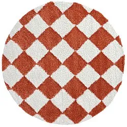 Ronde vloerkleden - Albi (wit/oranje)