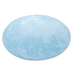 Ronde vloerkleden - Aranga Super Soft Fur (lichtblauw)