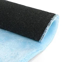 Ronde vloerkleden - Aranga Super Soft Fur (lichtblauw)