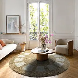 Ronde vloerkleden - Asilah (beige/wit)