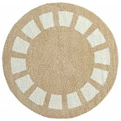 Ronde vloerkleden - Asilah (beige/wit)