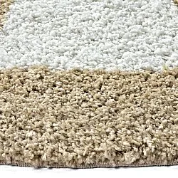 Ronde vloerkleden - Asilah (beige/wit)