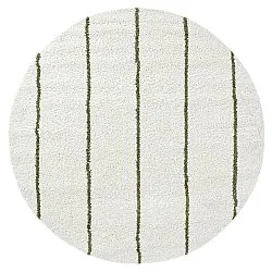 Ronde vloerkleden - Eze (wit/groen)