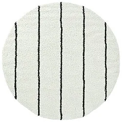 Ronde vloerkleden - Eze (wit/zwart)