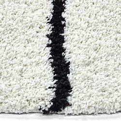 Ronde vloerkleden - Eze (wit/zwart)