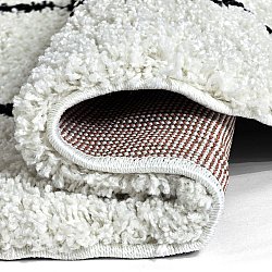 Ronde vloerkleden - Eze (wit/zwart)