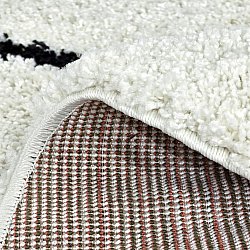 Ronde vloerkleden - Eze (wit/zwart)