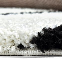 Ronde vloerkleden - Eze (wit/zwart)