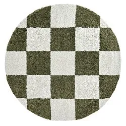 Ronde vloerkleden - Gordes (groen/wit)