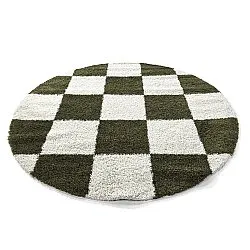 Ronde vloerkleden - Gordes (groen/wit)