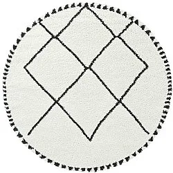 Ronde vloerkleden - Tiznit (wit/zwart)