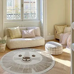 Rond kindertapijt - Kind Lion (room)