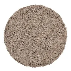Rond vloerkleed - Aliste Wool Shaggy (bruin)