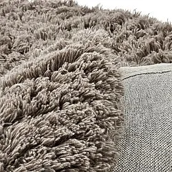 Rond vloerkleed - Aliste Wool Shaggy (bruin)