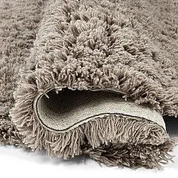 Rond vloerkleed - Aliste Wool Shaggy (bruin)