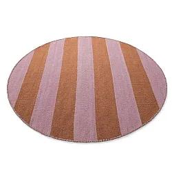 Rond vloerkleed - Garine (oranje/roze)
