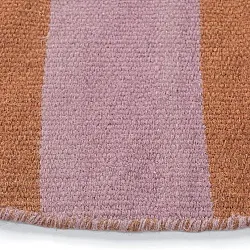 Rond vloerkleed - Garine (oranje/roze)