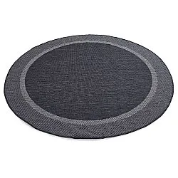 Rond vloerkleed - Indoor/Outdoor Alta (antraciet)