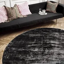 Rond vloerkleed - Jodhpur Special Luxury Edition (zwart)