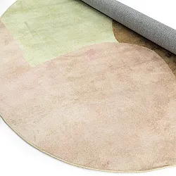 Rond vloerkleed - Lazio (beige/roze)