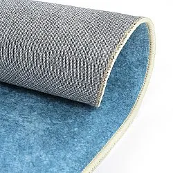 Rond vloerkleed - Lynton (blauw)