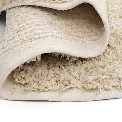 Rond vloerkleed - Otranto Natural Cotton Shaggy (gebroken wit)