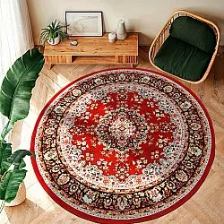Rond vloerkleed - Peking (rood)
