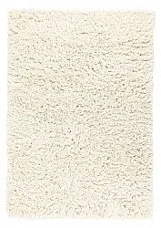 Hoogpolig vloerkleed - Fassale Hand Woven Wool Shaggy (wit)